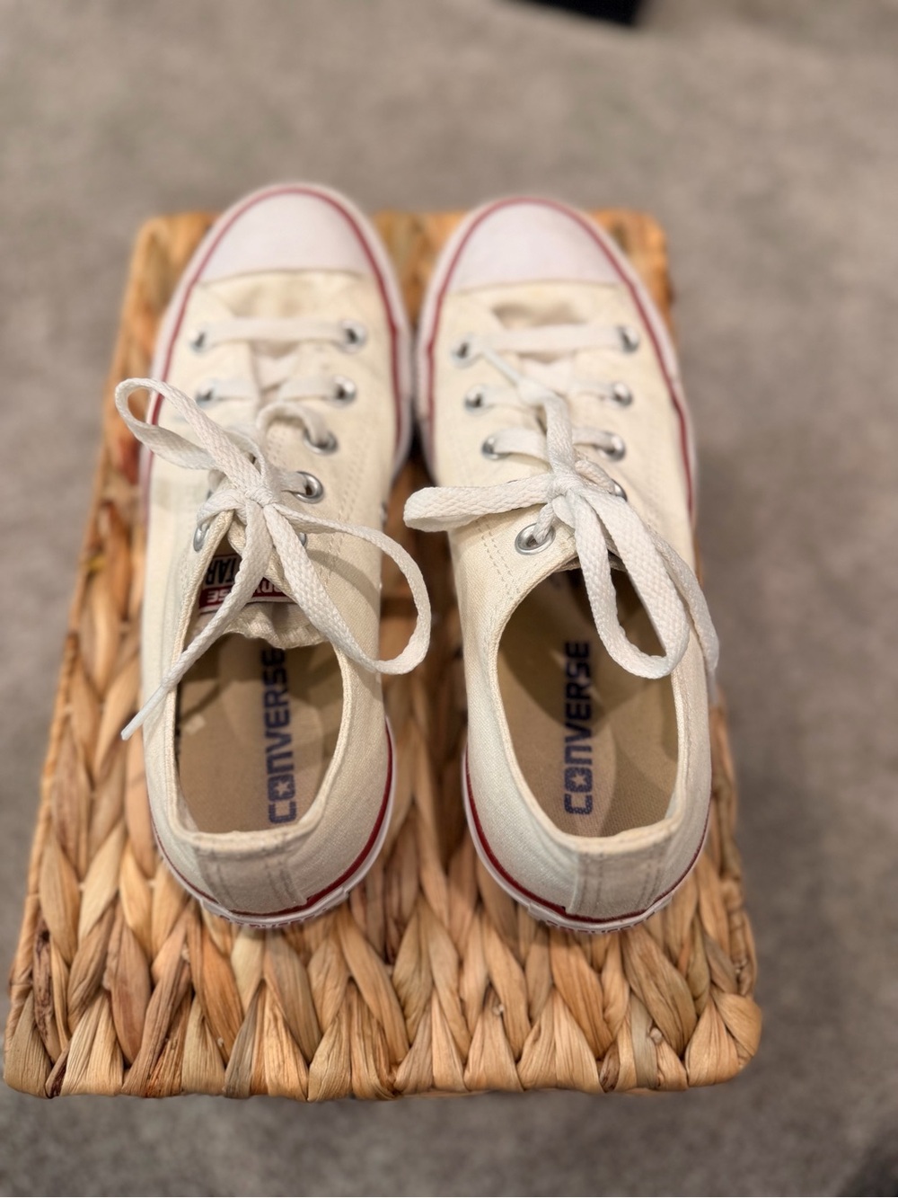 Converse Chuck Taylor All Star Low Top Optical White Sneakers Women’s 6 - Picture 6 of 9